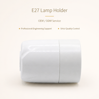 Portalámparas E27 Blanco, Plástico Resistente, Fácil Cableado, Cabezal de Lámpara Colgante para Iluminación Interior