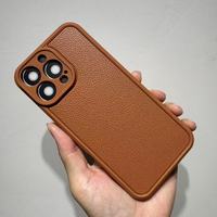 BAILI Factory Wholesale Pure Color TPU Lens protection Soft Pebbled Leather Anti-vibration Phone case for Infinix/tecno/itel A70