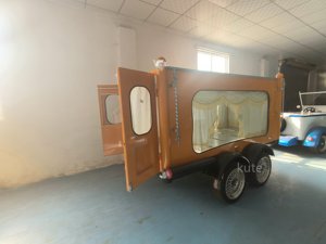Cercueil funéraire rétro européen populaire, charrette funéraire à deux roues blanche, voiture funéraire - Product Image 4
