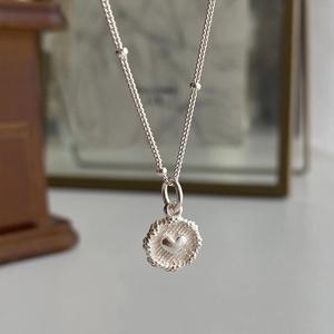 S92 Pure Silver Minimalist Fine Chain Full Diamond S <b>Letter</b> <b>Necklace</b> High-End Fashion Blogger Niche Fashion Pendants Charms - Product Image 3
