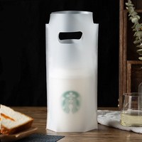 Sacs à café en plastique recyclables personnalisables avec estampage à chaud, en PE, à soufflet de fond, pliables, avec bouton, pour supermarché, sur mesure