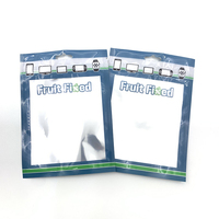 Mylar personnalisé imprimé 3 fermeture à glissière latérale sac de forme plate en plastique transparent givré en feuille d'aluminium pour les produits électroniques