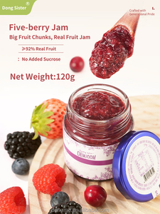 OEM ODM trà bong bóng Thành phần bánh quy mứt trái cây kem món tráng miệng 120g không thêm sucrose Five-Berry mứt - Product Image 3