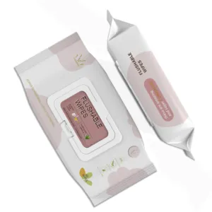 Eco-friendly Soft Comfortable Baby Wet Wipes Disposable OEM Adult Toilet Wipes Flushable