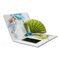 Logos personnalisés mémoire Invitations livre Lcd carte de visite écran cadeau 7 pouces voeux entreprise vidéo brochure