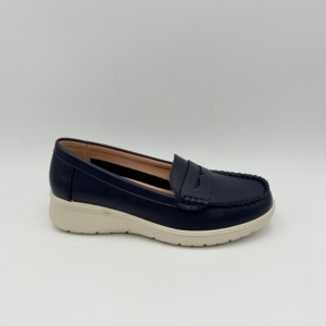 <span class=keywords><strong>Mocasines</strong></span> sin cordones para vestido formal <span class=keywords><strong>de</strong></span> negocios <span class=keywords><strong>de</strong></span> cuero genuino plano antideslizante a la moda para <span class=keywords><strong>mujer</strong></span> - Product Image 5