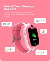 1.44 ''enfants montre intelligente avec GPS Tracker cadran appel réveil HD caméra SOS pour Android IOS téléphone Compatible IP67 étanche
