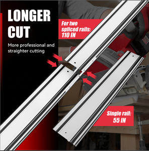 Industrial Grade OEM Guide Rail for Wood Cutting Aluminum Extruded Plunge Track <b>Saw</b> - Product Image 3
