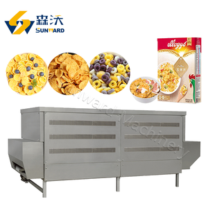 เครื่องทำธัญพืชอาหารเช้าอัตโนมัติอุปกรณ์เครื่องอัดรีดเกล็ดข้าวโพด - Product Image 4