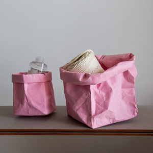 NiceDuPont paper <b>storage</b> <b>basket</b> customization, washable Nordic style flower pot cover, Korean style minimalist desktop <b>storage</b> - Product Image 2
