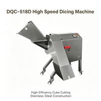 DQC-618D Hoge Snelheid Groente- en Fruit Snijmachine met Variabele Frequentie voor Centrale Keukens en Voedingsmiddelenfabrieken
