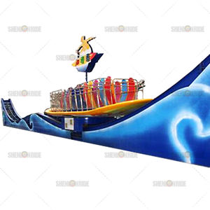 Surfe vers le haut des attractions populaires d'équipement extérieur de parc d'attractions avec la fibre de verre et l'acier épaissis - Product Image 2