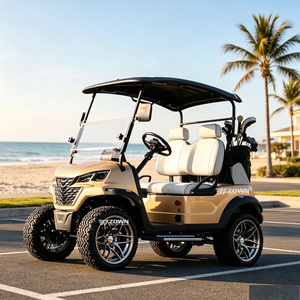 Voiturette de golf électrique tout-terrain 4 places haute performance avec amortisseurs robustes pour le transport dans les zones panoramiques - Product Image 1