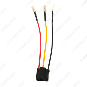 Cable de enchufe hembra <span class=keywords><strong>H4</strong></span> 9003 de 3 pines para coche, para faro halógeno, bombillas LED automáticas, adaptador de soporte de conector Pigtail - Product Image 1