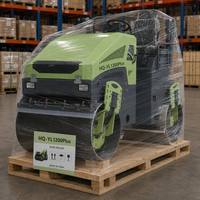 Rouleau vibratoire à double tambour de 4 tonnes pour le pavage des parkings et le compactage des routes résidentielles