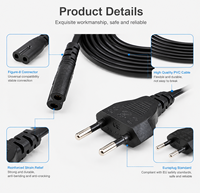 Cordon d'alimentation en gros avec prise américaine, chargeur 8 broches, norme européenne CEE, cordon d'alimentation CA femelle standard national pour appareils électroménagers UE