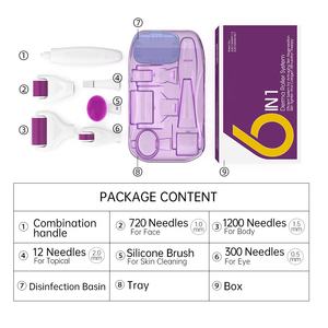 Kits multifonctionnels de rouleaux <span class=keywords><strong>derma</strong></span> professionnels DRS 6 in1 Microneedling 12 broches 300 broches 720 broches 1200 broches pour salon de beauté - Product Image 3