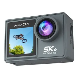 Cheap Sport Action Camera 5k 30fps Dual Screen Cameras Video Recording Camcorder With Wifi Go Pro Camera 30M Waterproof