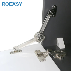 ROEASY Zinc Alloy Hydraulic Lid Stay <strong>Hinge</strong> Cabinet <strong>Flap</strong> Free Stay Metal Arm Lid Stay for Furniture Hardware Cabinet Kitchen - Product Image 2