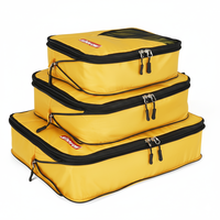 Logo personnalisé Ensemble 3 pièces multifonctionnel léger et durable Organisateur de bagages Sac de voyage Cubes d'emballage de compression