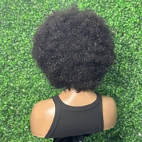 Perruques Frontales sans Dentelle Cheveux Humains Blonds Courts Bob Jerry Curl Vente en Gros Perruques Crépues Afro de Haute Qualité Long Brésiliens