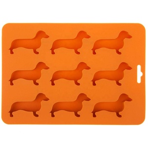 BPA sans Silicone En Forme De Chien Moule <span class=keywords><strong>Chocolat</strong></span> Moule Bac À Glaçons pour la Fabrication De Bonbons - Product Image 1