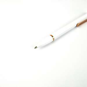 Hotel Business Gift Red White <b>Blue</b> Color Press Metal <b>Pen</b> with Gold Clip - Product Image 4