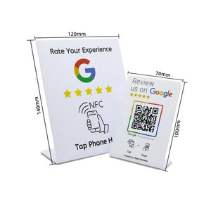 <span class=keywords><strong>Tarjeta</strong></span> de Regalo de <span class=keywords><strong>Google</strong></span> <span class=keywords><strong>Play</strong></span> sin Contacto con Chip NFC, Soporte de Exhibición para Reseñas de <span class=keywords><strong>Google</strong></span>, Soporte para Código QR, Soporte Personalizado para Código QR - Product Image 4