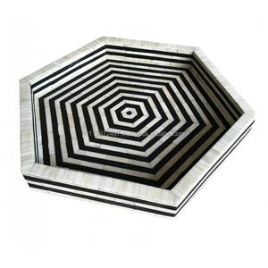 New Design <b>Marble</b> Bone Inlay Serving <b>Tray</b> Mother of Pearl Inlay for Hotels Restaurants Home Kitchen Home Goods and Gifts - Product Image 3