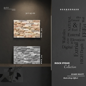Azulejos de Pared de Porcelana Satinados Mate con Relieve de 300x450mm 18x12 para Exteriores, Azulejos de Pared de Cerámica Digital Elevados para Baño de 10mm de Grosor - Product Image 4