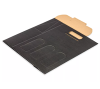 Boîte cadeau ondulée avec bande déchirable personnalisé boîte postale d'expédition de papier recyclable avec fermeture éclair