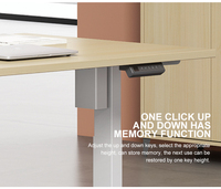 Bureau debout réglable électrique à moteur unique Bureau de jeu moderne à hauteur réglable pour le mobilier de bureau Table d'ordinateur