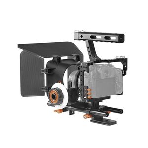 C500 Cámara Videocámara Video Cage Rig Kit Sistema de fabricación de películas para GH4 para <span class=keywords><strong>Sony</strong></span> A7S/A7/A7SII/<span class=keywords><strong>A7IV</strong></span> ILDC - Product Image 5