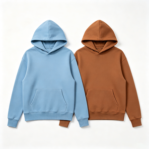 เสื้อฮู้ดดี้พรีเมียมสั่งทำโลโก้ ดีไซน์เรียบง่าย ขายส่ง ผ้าฝ้าย ยูนิเซ็กซ์ ลดราคา - Product Image 1