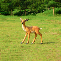 Statue de cerf Sika en résine, résistante au gel, grande taille, pour extérieur, réaliste, pour tourisme rural et sites écologiques