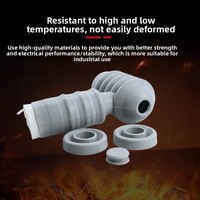 Manchon isolant en caoutchouc silicone 11kV/24kV à angle droit, type expansion, gaine de protection isolante électrique, tube thermorétractable