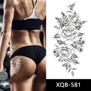 Nouvel arrivage de tatouages temporaires autocollants de tatouage imperméables pour femmes adultes avec motifs d'animaux papillons roses - Product Image 2
