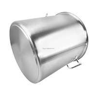 Casserole classique en acier inoxydable certifiée NSF, pour usage commercial, avec couvercle, compatible lave-vaisselle, four et cuisinière à induction.