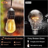 Guirlandes LED pour extérieur, imperméables, pour mariage, fenêtre, mur, décoration de fête