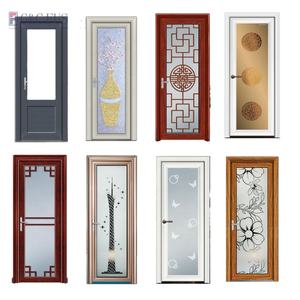 פוסון מודרני אלומיניום חיצוני מודרני מעטפת זכוכית נדנדת דלת זכוכית פנימית קירות זכוכית פנימית מדדה מתכת פנים - Product Image 5