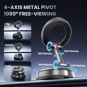 Nuevo Soporte Magnético para Teléfono con Doble Cara y Vacío, 360° °   Soporte Giratorio para Coche con Ventosa, Soporte de Escritorio Portátil para iPhone y <span class=keywords><strong>Samsung</strong></span> - Product Image 3