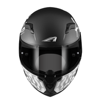 Casque de moto intégral Astone Helmets ABS noir mat et titane mat