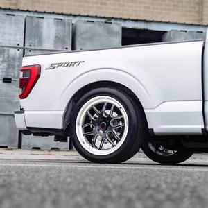 Rines Forjados para Camioneta Ford F150 Silverado 1500 <span class=keywords><strong>de</strong></span> 17 18 19 20 Pulgadas 6x139.7 6x135 Aleación <span class=keywords><strong>de</strong></span> Aluminio Negro Brillante Fresado Rines Personalizados - Product Image 3