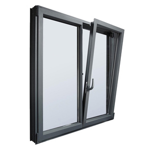 Cadres de fenêtres en verre d'extérieur, <span class=keywords><strong>fenêtre</strong></span> à <span class=keywords><strong>battant</strong></span> simple en alliage d'aluminium moderne pour appartement et hôtel - Product Image 2