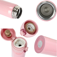 ZY botol termos udara, Tumbler cangkir air termos Stainless Steel, vakum, pompa logo cetak 500ml