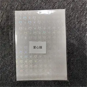 Прозрачная лазерная прозрачная ламинирующая пленка А4, голографическая Защитная пленка для фото Idol