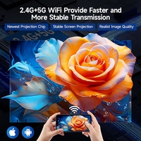 OEM Ev Dışı Sinema Projektörü Full HD 1850ANS 4K Lcd Wifi 2G RAM Gündüz İzleme İçin