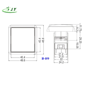 Bouton poussoir d'arcade momentané à retard zéro, éclairé, carré, 49*49mm, prise EU, haute qualité JY, pour machine de <span class=keywords><strong>jeu</strong></span> à monnayeur - Product Image 2