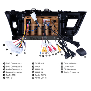 Hệ Thống Định Vị <span class=keywords><strong>GPS</strong></span> Vô Tuyến Màn Hình Cảm Ứng HD 10.1 Inch Cho <span class=keywords><strong>Toyota</strong></span> <span class=keywords><strong>Corolla</strong></span> 2014 RHD Hỗ Trợ Điều Khiển Vô Lăng - Product Image 5