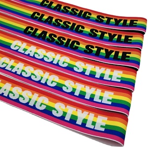 Wholesale Custom Logo Nylon Jacquard Elastic Band-Soft & Flexible Elasticity for Shoes Bags Home Textiles & Garments - Product Image 1